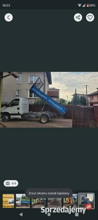 Transport mała wywrotką do 4 ton Olkusz