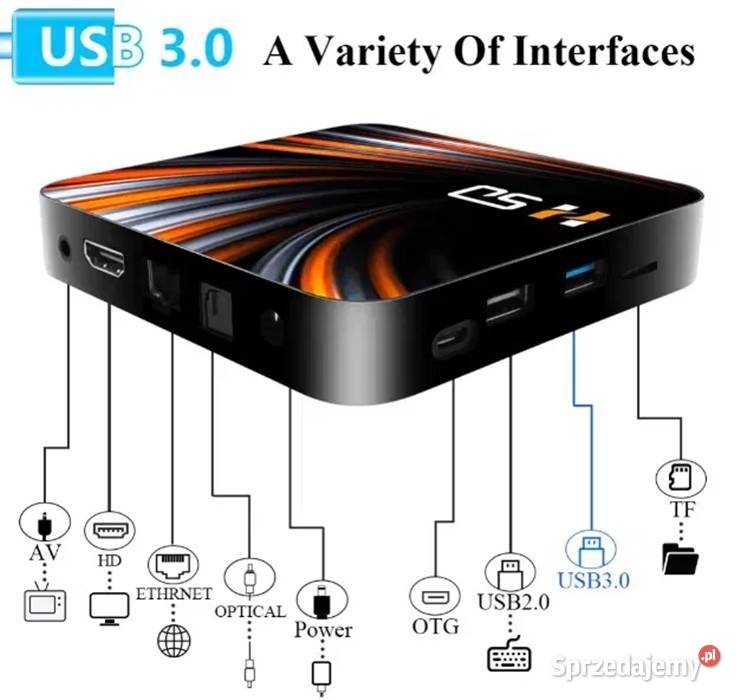 TV BOX 4GB32GB Android 10 2xUSB Slot SD HDMI 4K śląskie Częstochowa