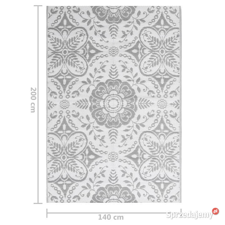 Dywan zewnętrzny jasnoszary 140 x 200 PP Warszawa sprzedam