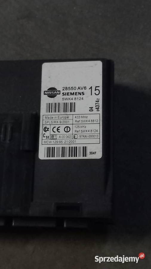 Zestaw do odpalenia Nissan Primera P12 Układ elektryczny mazowieckie Warszawa