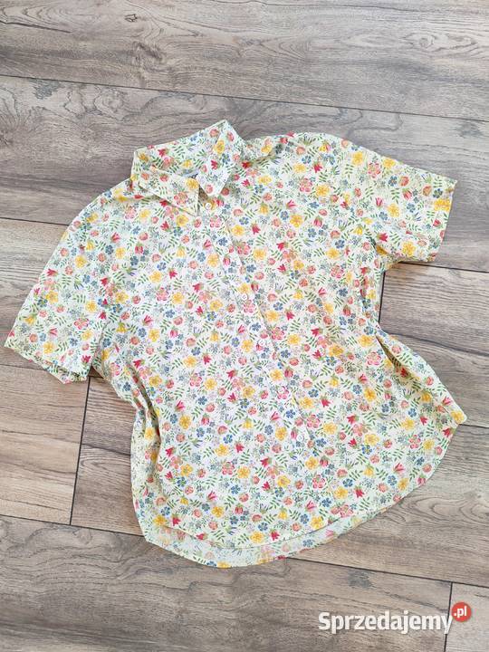 Oryginalna koszula w kwiaty Liberty 40 Vintage Jasło
