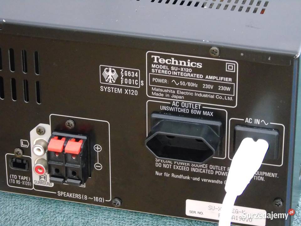 Wzmacniacz stereo Technics SUX120 mocny sprawny Jasło