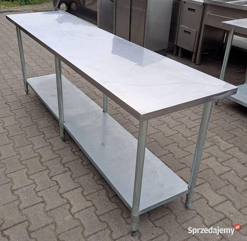 STÓŁ GASTRONOMICZNY CENTRALNY Z PÓŁKĄ 2446090 Biznes i Przemysł Nowe Skalmierzyce