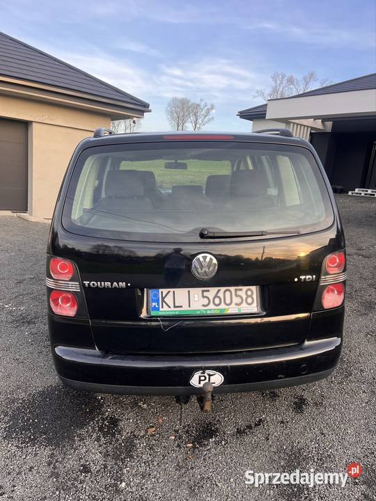 VW Touran 19 TDI 105 czarny Touran Czułówek