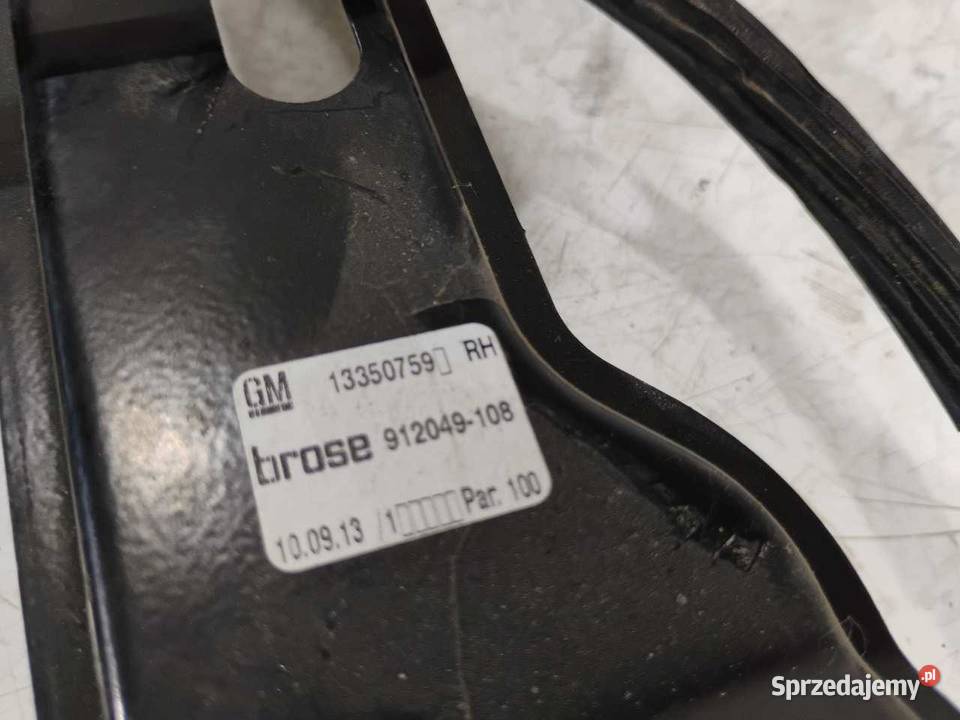 MECHANIZM PODNOŚNIK SZYBY PRAWY PRZÓD OPEL ASTRA