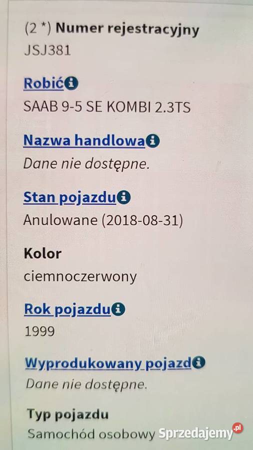 Saab 95 combi 23turbo ORYGINALNA inwalidzka pierwszy właściciel Zgierz sprzedam