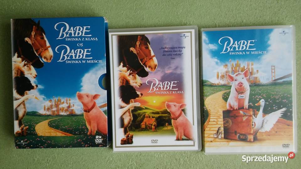 Pakiet 2 dvd Świnka z klasą i Świnka w mieście mazowieckie Warszawa