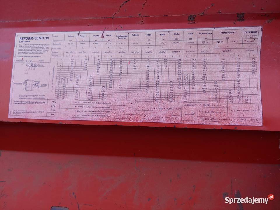 Siewnik Reform Semo 88 3m kujawsko-pomorskie Grabówiec