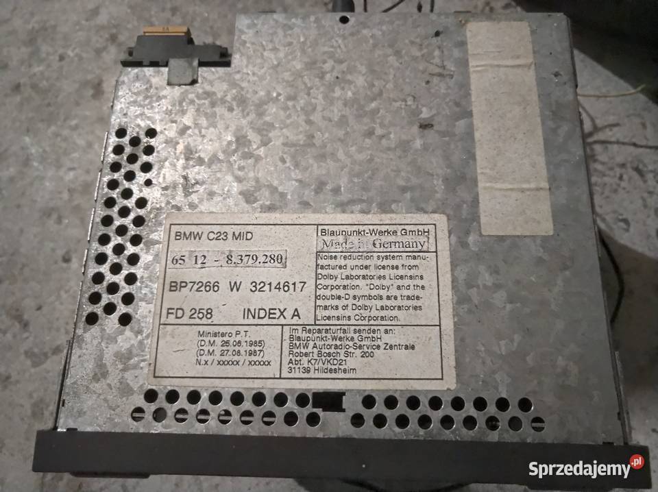 BMW e30 e34 e36 Radio Blaupunkt Boston RCR 128 Dąbrowa Górnicza sprzedam