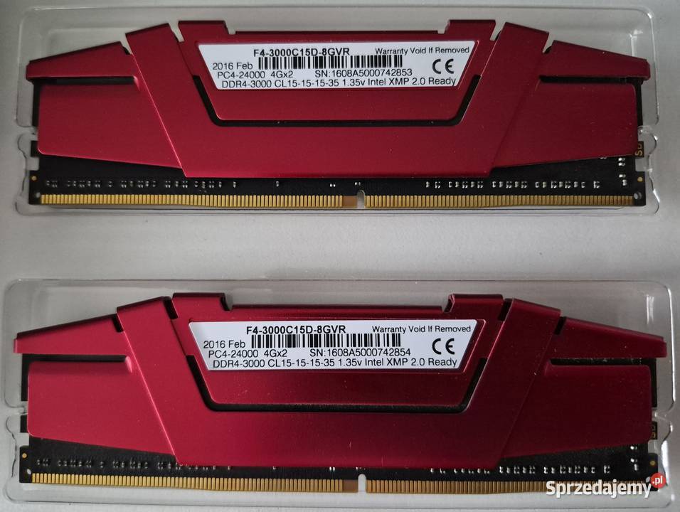 GSkill Ripjaws DDR4 3000MHz CL15 2x4GB pamięć Łódź