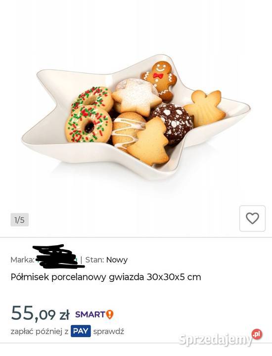 Półmisek porcelanowy gwiazda 30x30x5 wielkopolskie Przedecz