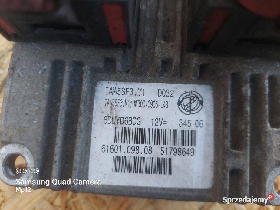 STEROWNIK SILNIKA KOMPUTER FIAT GRANDE PUNTO 12 śląskie Gliwice sprzedam