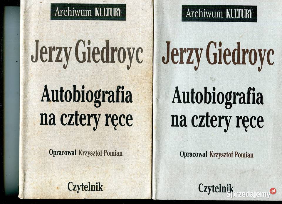 Autobiografia na cztery ręce Jerzy Giedroyc 2 zachodniopomorskie Szczecin sprzedam