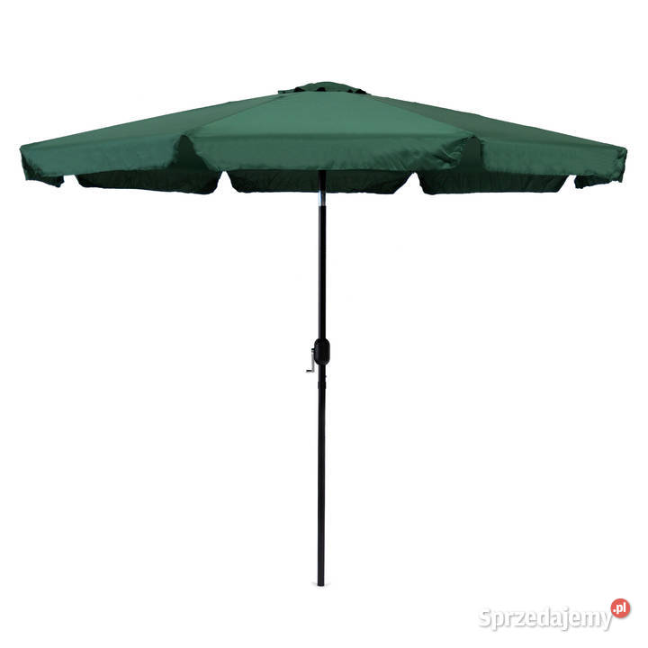Parasol ogrodowy duży 3 m skośny łamany z korbą