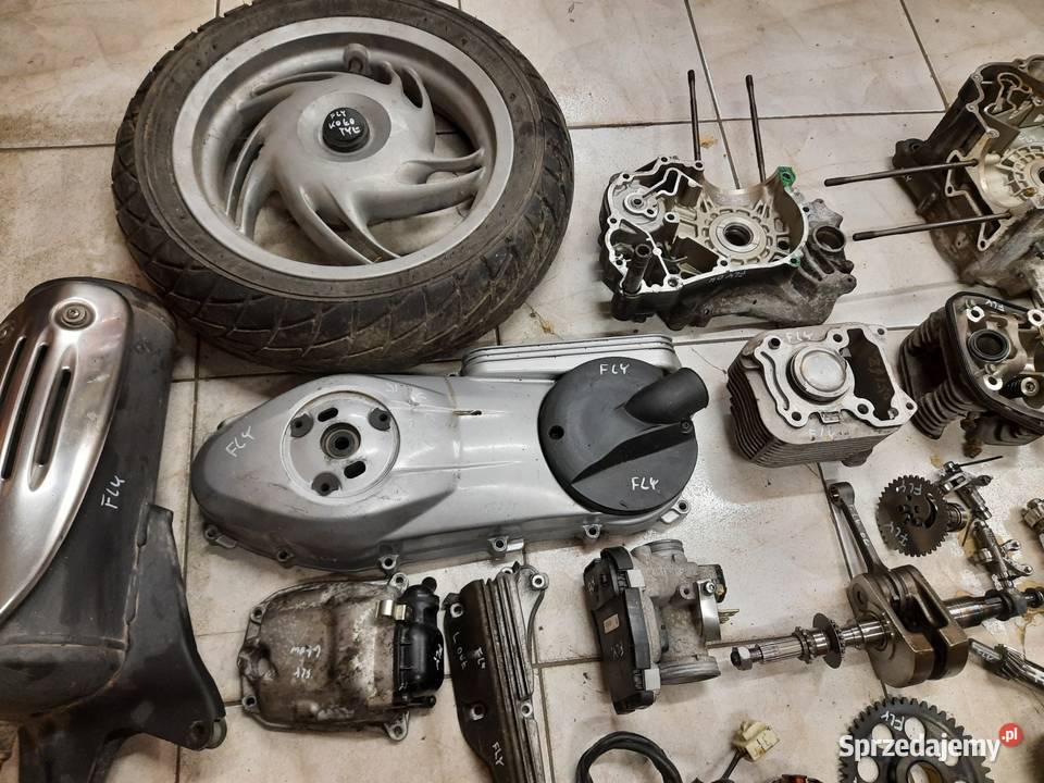 Piaggio FLY 3V silnik części Wał koło cylinder Jelenia Góra