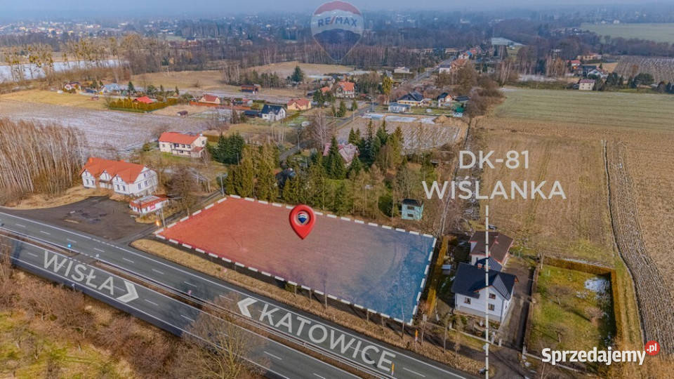 Teren inwestycyjny DK 81 Wisła Katowice Grunty i działki Bąków