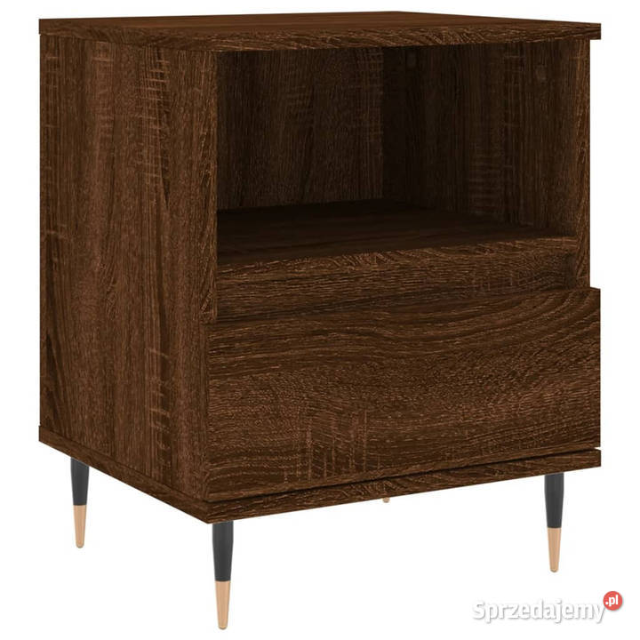 Szafki nocne 2 brązowy dąb 40x35x50 WM830619 mazowieckie sprzedam