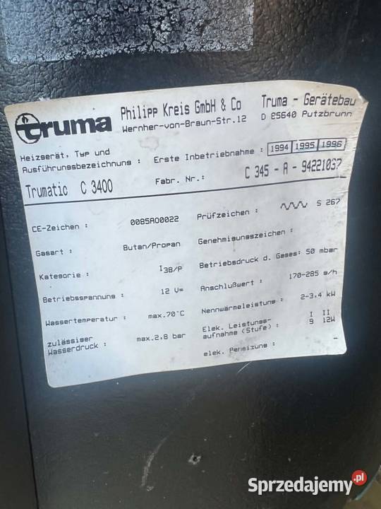 lodówka i bojler do Kampera Kampery Trześń