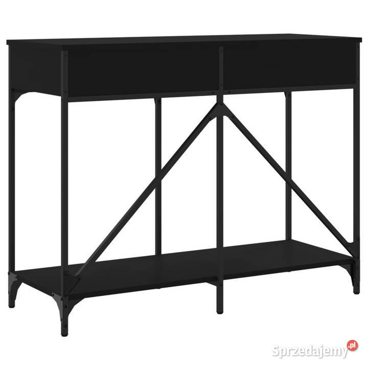 Stolik konsolowy czarny 100x39x785 WM835484 Warszawa