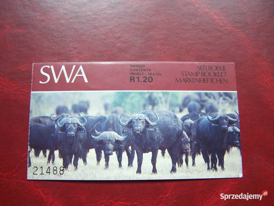 SWA 1985 MNH Karnet Fauna Zwierzęta Bawoły Tychy