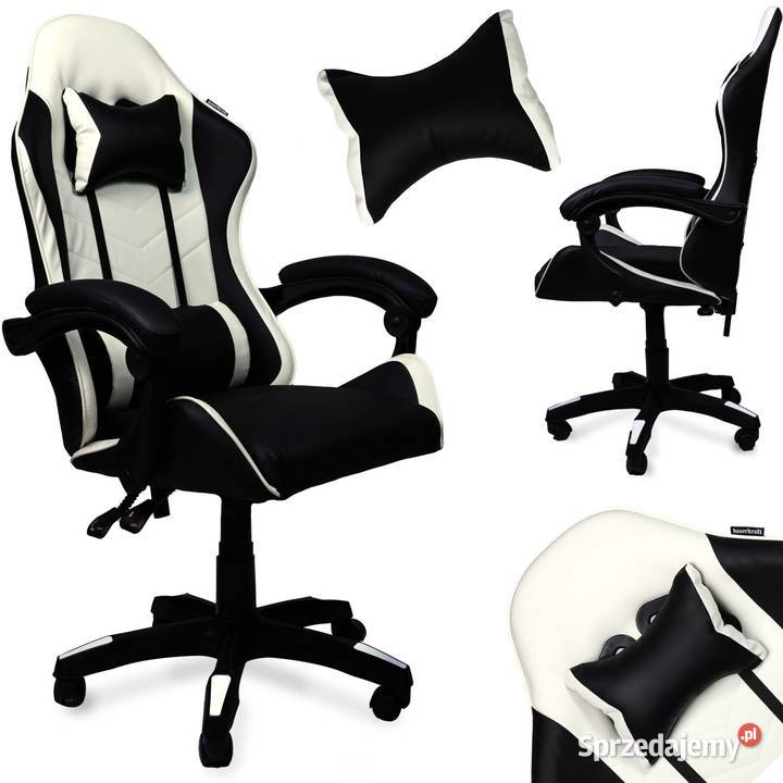 Fotel gamingowy krzesło obrotowe ekoskóra Poznań sprzedam
