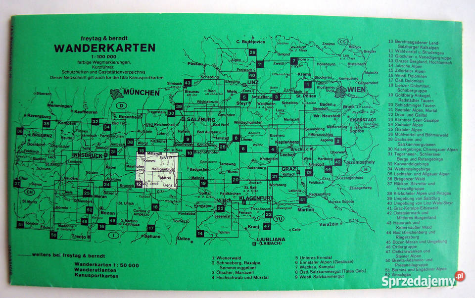 Glockner Und Venedigergruppe Wanderkarte 12 Limanowa