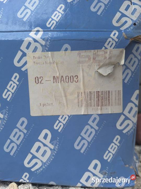 SBP Tarcza hamulcowa 02MA003 MAN TGA TGX K