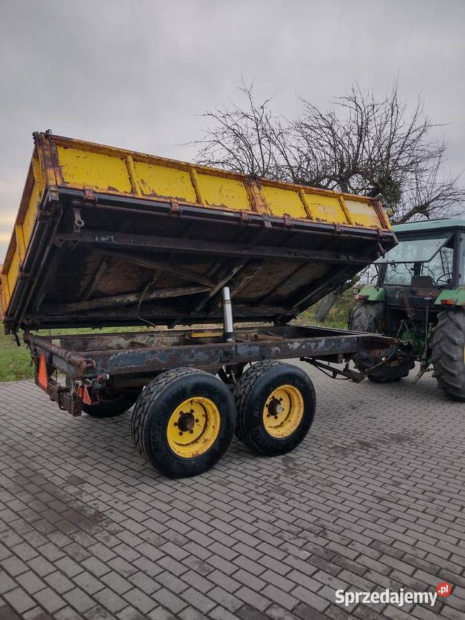 Przyczepa rolnicza tandem budowlana 8 ton Sośno