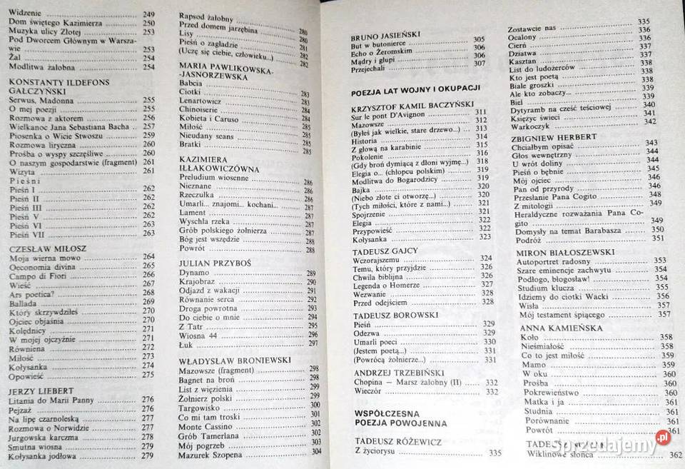 Poezja polska w szkole średniej Antologia Jerzy Rok wydania 1993 sprzedam