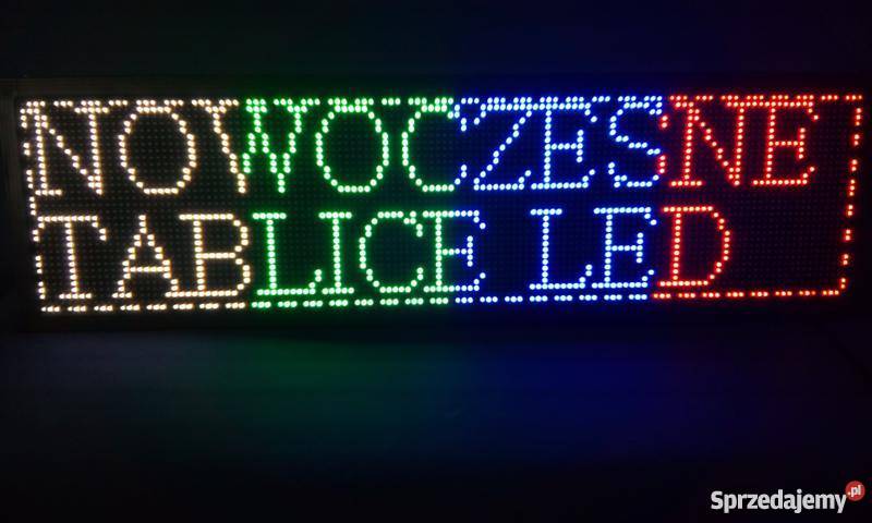 Tablica LED Duża dwustronna 4kolorowa Jedyna Siemianowice Śląskie sprzedam