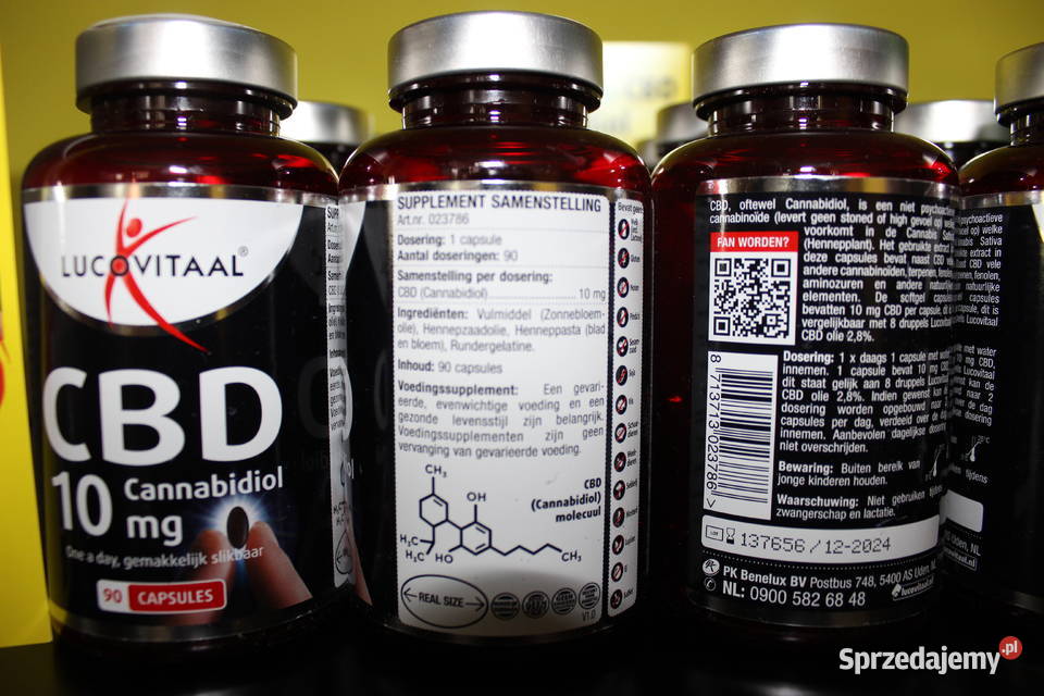 Olej konopny w kapsułkach CBD 10mg Lucovitaal łódzkie Łódź