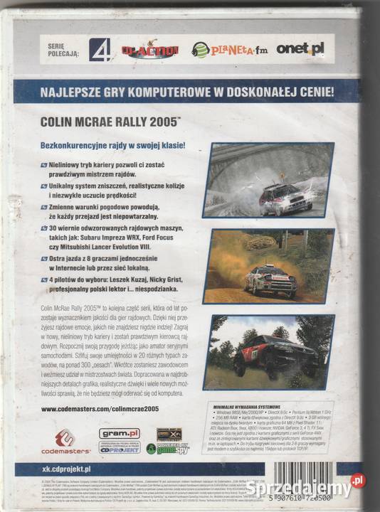 COLIN MCRAE RALLY 2005 PC POLSKA WERSJA Pruszków