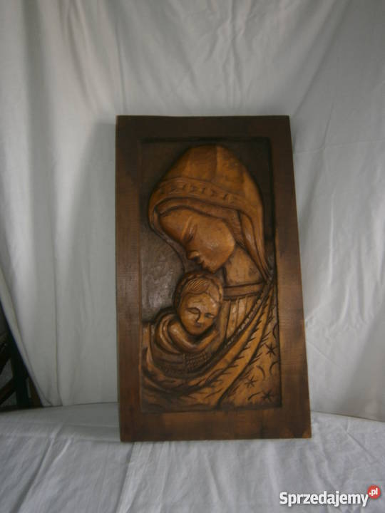 Obraz Matki Boskiej w drewnie kod 12449