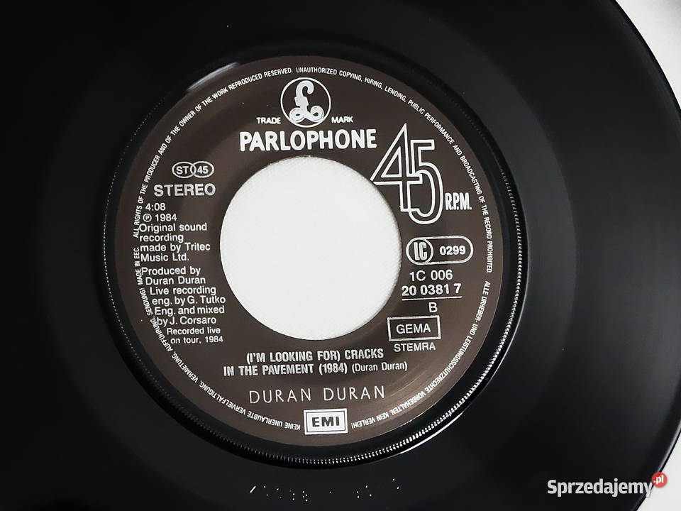 Duran Duran The Wild Boys Label Parlophone DURAN płyta winylowa lubelskie