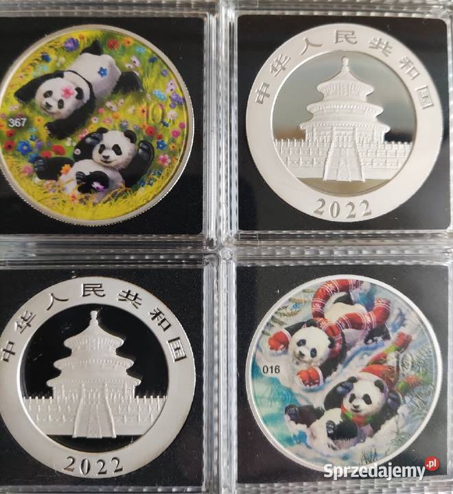 Cztery Pory Roku Panda 2022 Chiny srebro 4 x 1oz Kielce
