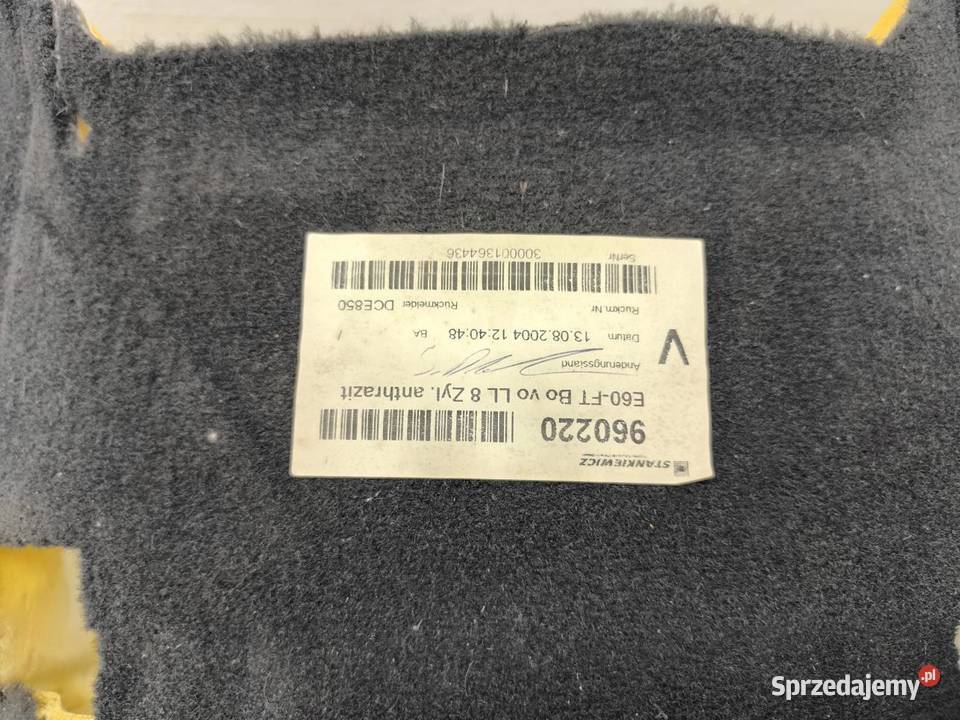 DYWAN WYKŁADZINA PODŁOGA PRZÓD BMW E61 E60 wielkopolskie