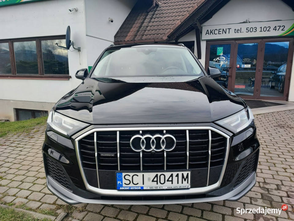 Audi Q7 Krajowy serwisowany w ASO SLine II 2015 regulowane zawieszenie Q7 Ustroń