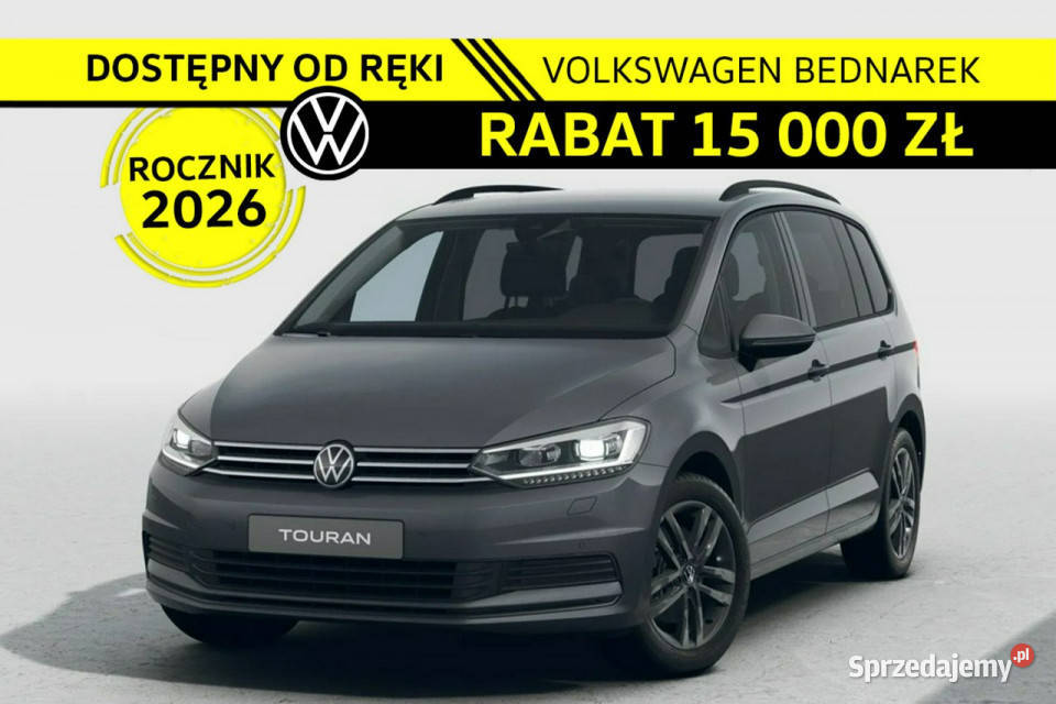 Volkswagen Touran Comfortline Plus 15 TSI EVO pełny VAT Samochody osobowe łódzkie Łódź
