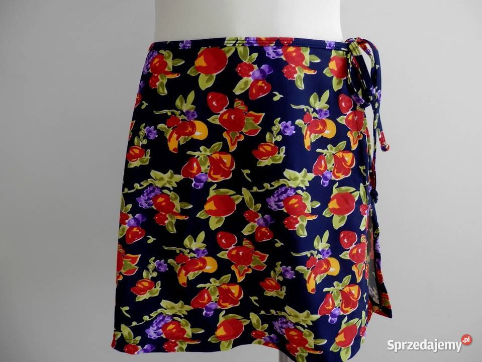Spódnica Pareo Plażowa Krótka Obłędne Kwiaty ML kolorowy podlaskie Łomża