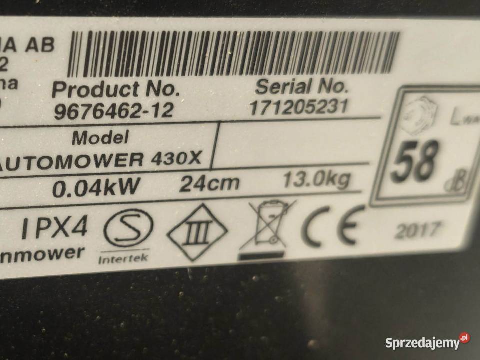 Robot koszący Husqvarna podkarpackie Nowy Żmigród