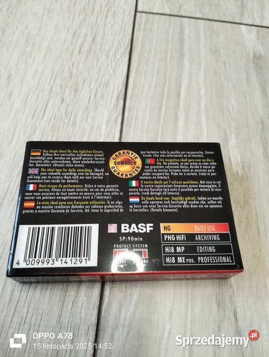 kaseta magnetofonowa z dawnych czasów Pozostałe Gryfino