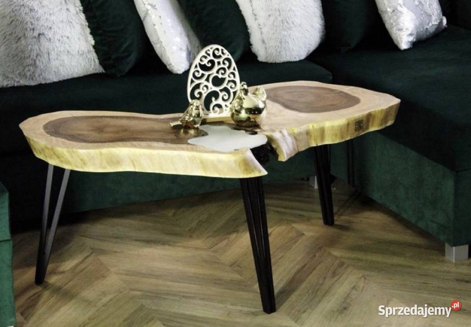 Czarna Noga do stołu loft Stolik kawowy 45