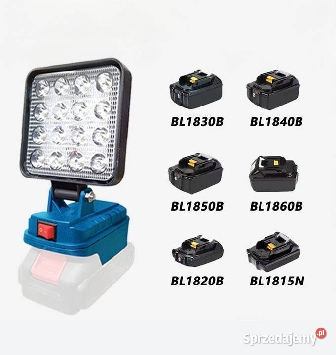 Lampa do baterii Makita 14v18v do serii BL kujawsko-pomorskie Bydgoszcz sprzedam