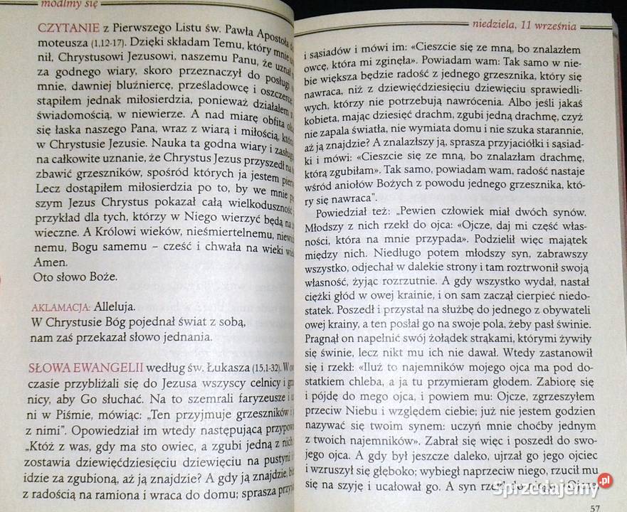 OREMUS Teksty Liturgii Mszy Świętej 092022 Pozostałe Chełm