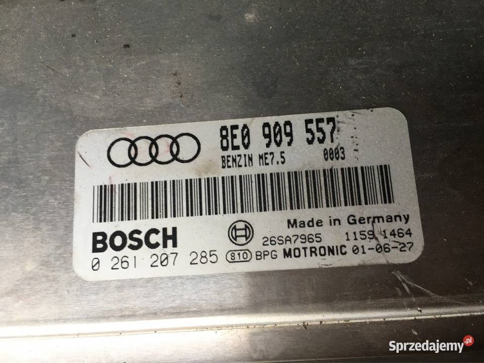 Zestaw startowy komputer stacyjka immo Audi a4 osobowe kujawsko-pomorskie Chełmno sprzedam