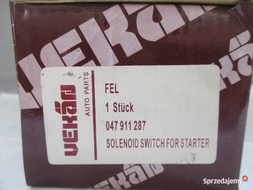 Elektromagnes wyłącznik rozrusznika Skoda układ elektryczny silnika Łódź