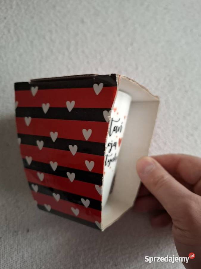 Kubek z napisem Zostań Moją Walentynką Kubki