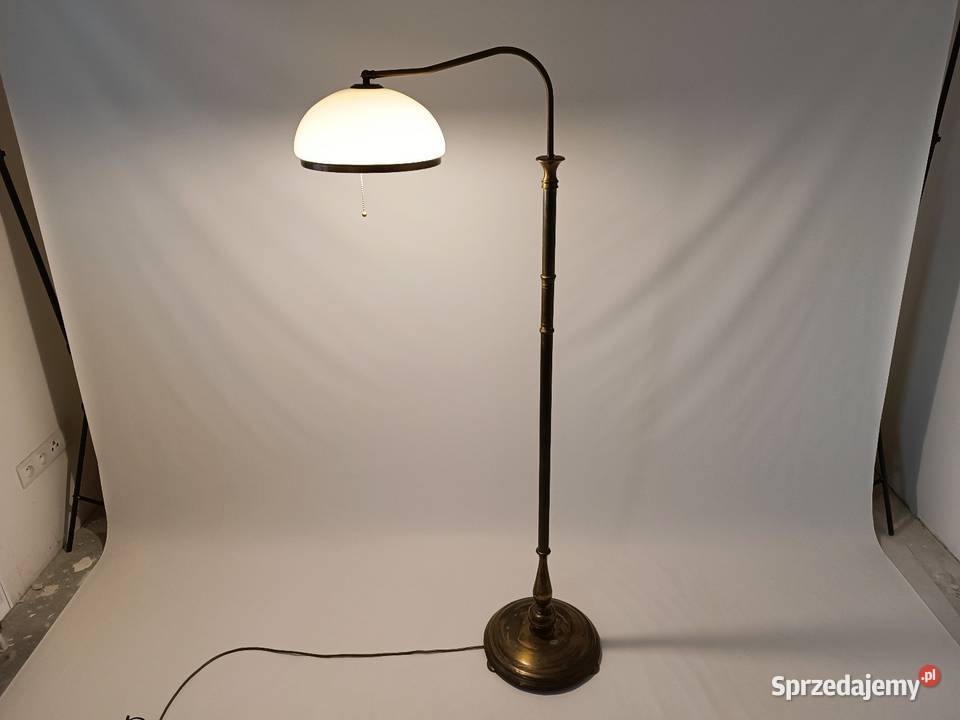 Mosiężna lampa podłogowa vintage Zielona Góra
