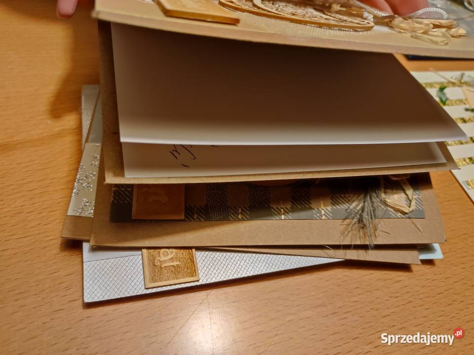 hand made kartki świąteczne Wesołych stylizowane