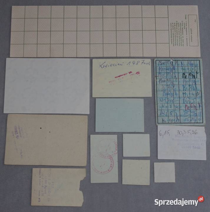 Kartki zaopatrzeniowe I Płock sprzedam